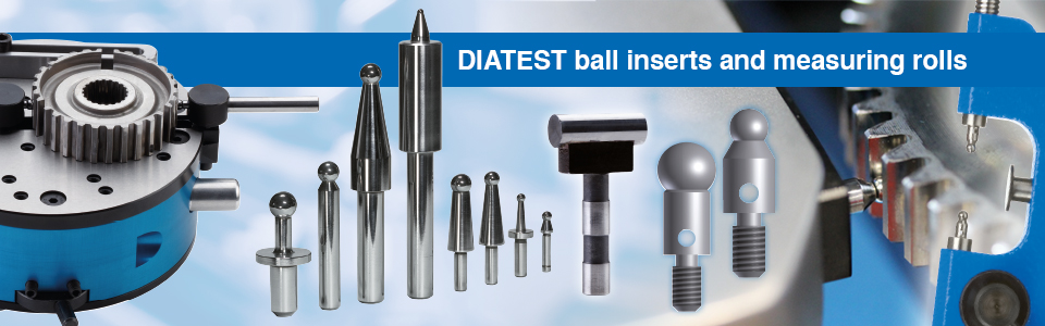 DIATEST ball inserts and roller anvils